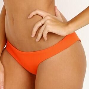 Mara Hoffman Scarlett Bikini Bottoms  - Tangerine Orange Size XS
